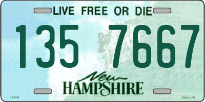 NH license plate 1357667