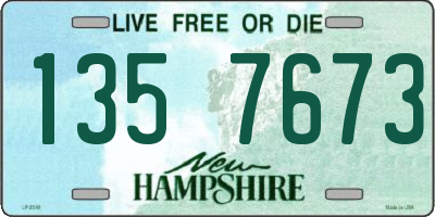 NH license plate 1357673
