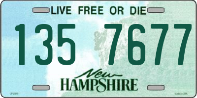 NH license plate 1357677