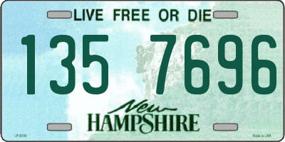 NH license plate 1357696
