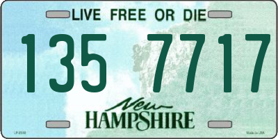 NH license plate 1357717