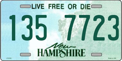 NH license plate 1357723