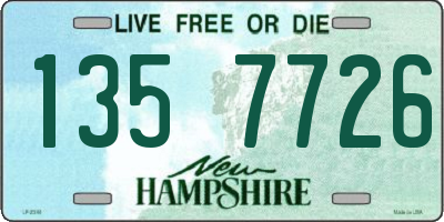 NH license plate 1357726