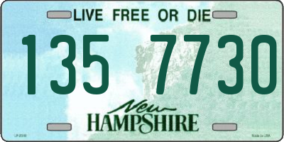 NH license plate 1357730