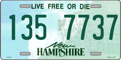 NH license plate 1357737