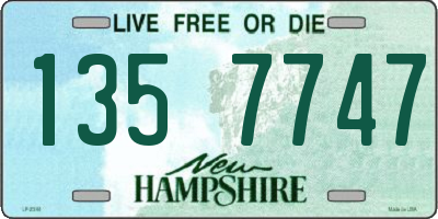 NH license plate 1357747