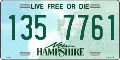 NH license plate 1357761