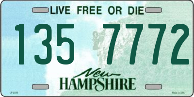 NH license plate 1357772