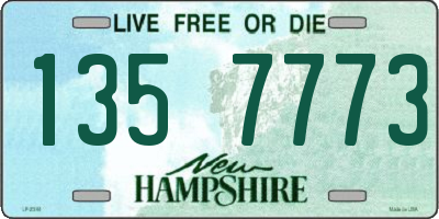 NH license plate 1357773