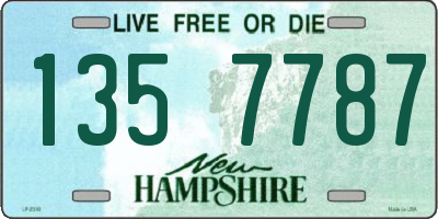 NH license plate 1357787