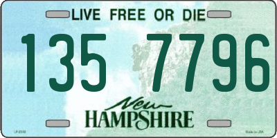 NH license plate 1357796