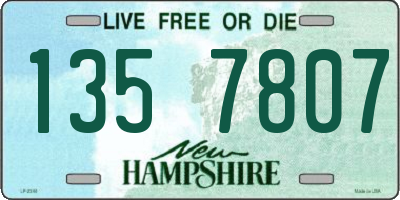 NH license plate 1357807