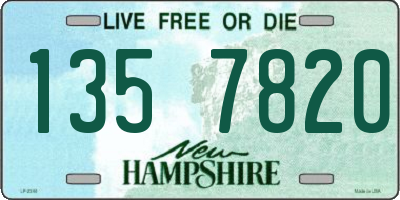 NH license plate 1357820