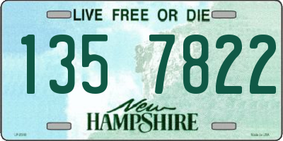 NH license plate 1357822