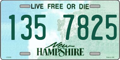 NH license plate 1357825