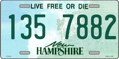 NH license plate 1357882