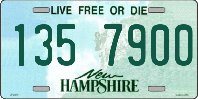 NH license plate 1357900