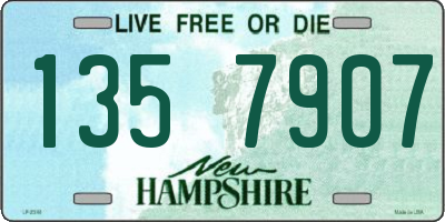 NH license plate 1357907