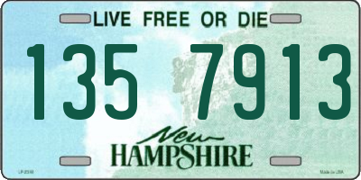 NH license plate 1357913