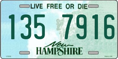NH license plate 1357916