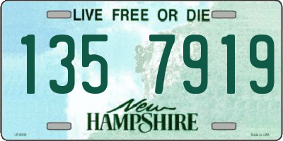 NH license plate 1357919