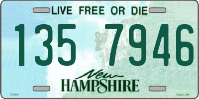 NH license plate 1357946