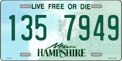 NH license plate 1357949