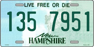 NH license plate 1357951