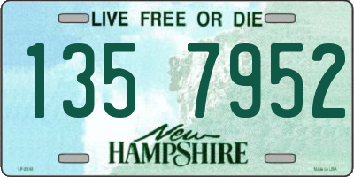 NH license plate 1357952