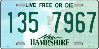 NH license plate 1357967