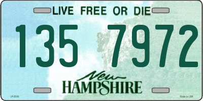 NH license plate 1357972