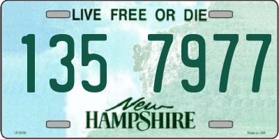NH license plate 1357977