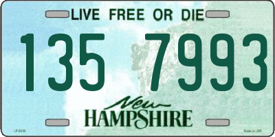 NH license plate 1357993
