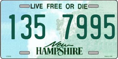 NH license plate 1357995