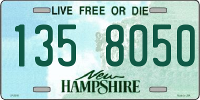 NH license plate 1358050