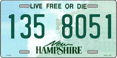 NH license plate 1358051