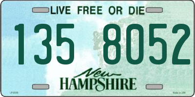 NH license plate 1358052
