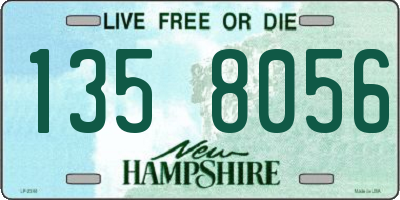 NH license plate 1358056