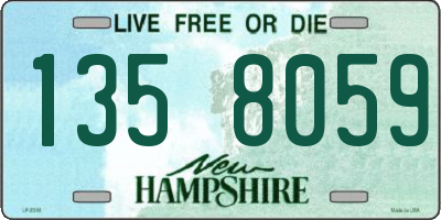 NH license plate 1358059