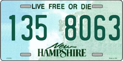 NH license plate 1358063