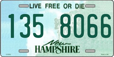 NH license plate 1358066