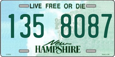 NH license plate 1358087