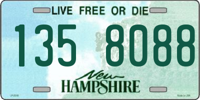 NH license plate 1358088