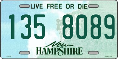 NH license plate 1358089