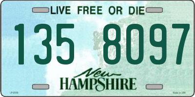 NH license plate 1358097