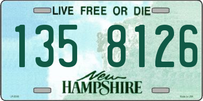 NH license plate 1358126
