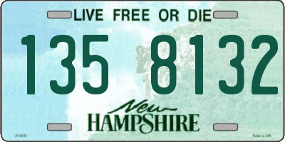 NH license plate 1358132