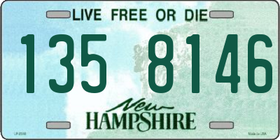 NH license plate 1358146