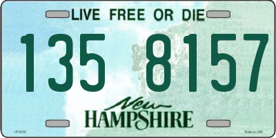 NH license plate 1358157