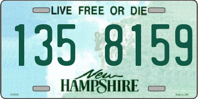 NH license plate 1358159